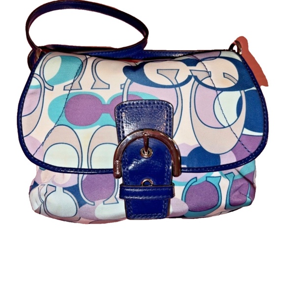 Coach Signature Soho Daisy Scarf Print Crossbody Shoulder Bag - Picture 1 of 4